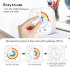 Yunbaoit Visual Timer with Night Light, 60-Minute Rainbow Countdown Timer - Image 3
