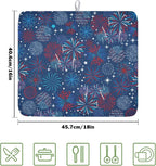 4th of July Patriotic Dish Drying Mat - Image 2