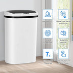 13 Gallon Trash Can | 50L Sensor Automatic Kitchen Trash Can - Image 2