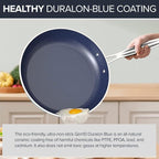 Nuwave 7pc Cookware Set Healthy Duralon Blue Ceramic Nonstick Coated, Diamond - Image 7