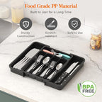 Lifewit Silverware Drawer Organizer, Expandable Utensil Tray - Image 4