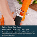 KITCHENDAO Swivel Vegetable Potato Peeler - Image 3