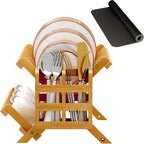 Greenual Bamboo Dish Drying Rack - Image 7