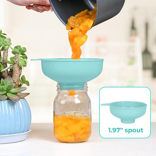 Wide Mouth Kitchen Funnel, Food Grade Plastic Cooking Canning Funnel - Image 4