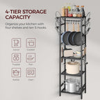 MAHANCRIS 4-Tier Pot Rack, Pots and Pans Organizer - Image 8