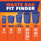 Hefty Strong Tall Kitchen Trash Bags, 13 Gallon - Image 7