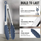 HOTEC Premium Stainless Steel Locking Kitchen Tongs - Image 5