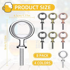 Metal Bottle Opener Insert Kits 8 Pack Blank Stainless Steel DIY Hardware Flat - Image 2