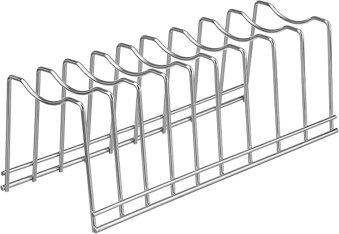 Pot Lid Organizer, Kitchen Pot Lid Rack Holder, Rest Cutting Board, Baking Sheet - Image 5