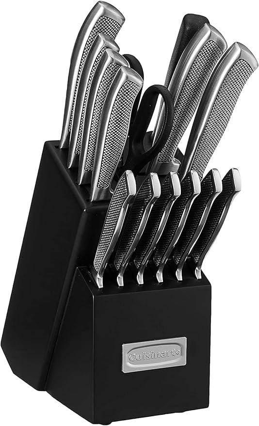 CUISINART Block Knife Set, Lightweight, Stainless Steel, Durable & Dishwasher - Image 2
