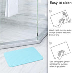 2 Pack Diatomaceous Earth Shower Mat, Stone Bath Mat, Nonslip Super Absorbent - Image 6