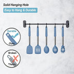 Silicone Spatula and Cooking Spoon, 5 Pack Solid & Slotted Spoons and Spatulas - Image 5
