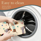 Dachshunds Dogs Dish Drying Mats 18x24 Inch, Leopard Print Hearts Dish Pad - Image 5