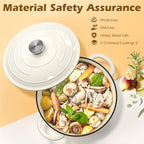 Umite Chef Enameled Cast Iron Dutch Oven-7QT Pot - Image 6