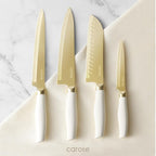 CAROTE 12PCS Kitchen Knife Set, Healthy Gold Titanium Coating Knife Set - Image 8