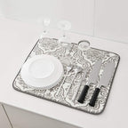 Subekyu Dish Drying Mats for Kitchen, Ultra Absorbent Microfiber Drying Mat - Image 5