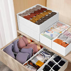 12 Pack Drawer Organizers for Clothing, 116 Large Compartments Fabric Dresser - Image 5