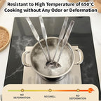 Newness 4 Pcs Cooking Utensils Set, 304 Stainless Steel Kitchen Utensils Set - Image 4