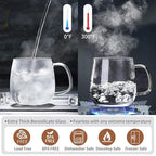 DOPUDO Glass Tea Cup with Infuser and Lid, 17.6oz/520ml Large Borosilicate - Image 5