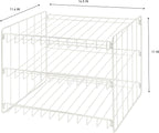 Kitchen Details 3 Tier Can Storage Organizer Rack in White - Image 3