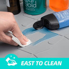 SIKADEER 37" x 22" Under Sink Mat Waterproof, Silicone Mat Kitchen Drawer Shelf - Image 6