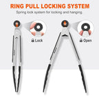 Anaeat Non-Stick Silicone Locking Tong Set of 3 - Image 5