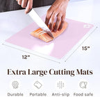 Cooler Kitchen Extra Thick Pastel Flexible Plastic Cutting Board Mats - Image 5