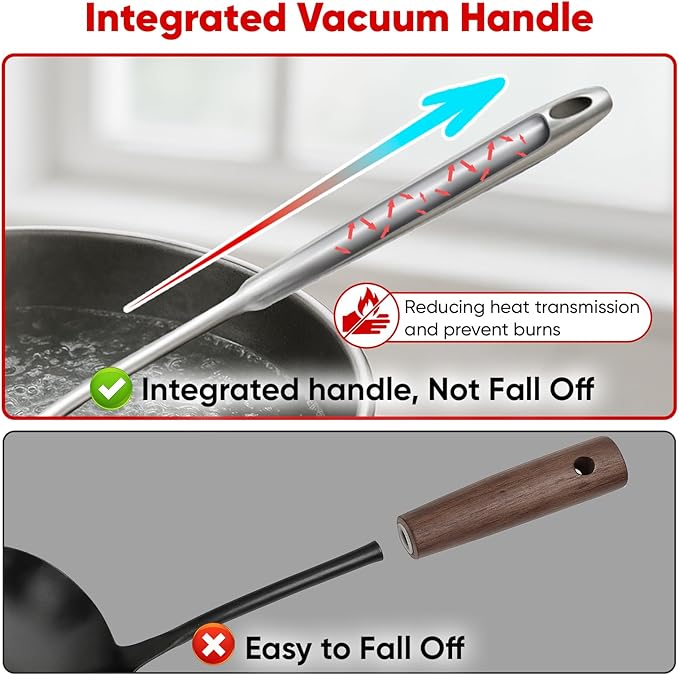 Newness 10 Pcs Cooking Utensils Set, 304 Stainless Steel Kitchen Utensils Set - Image 6