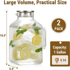 2 Pack 1 Gallon thickened Square Glass Pitcher - Image 3