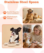 6 PCS Cat Food Can Covers Lids Set, Cat Bar Squeezer, Stainless Steel Wet Food - Image 5