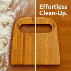 Mrs. Anderson’s Baking Bench Dough Scraper, Natural Bamboo 5.91" x 5.63" - Image 5