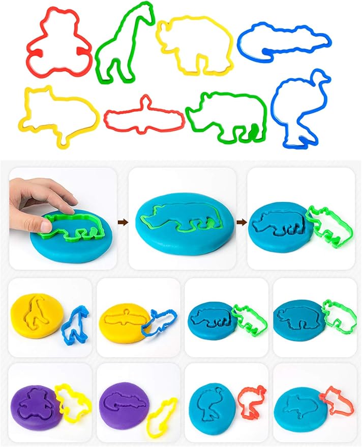Kids Letter Molds Tools Set，Numeral Various Plastic Animal Molds - Image 4