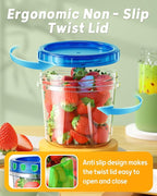 BiuLeon 6 Pack-24 oz Freezer Storage Containers, Plastic Food Storage Containers - Image 3