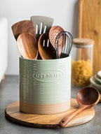 YHOSSEUN Kitchen Utensil Holder, Ceramic Utensil Holder - Image 3