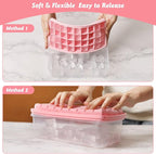 Silicone Ice Cube Tray with Leak-Proof Lid & Storage Bin - Image 4