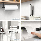 CUXIXA Paper Towel Holder Under Cabinet 2 Pack, Upgraded Self Adhesive Paper - Image 2