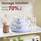 Chef Power Ceramic Nonstick Pots and Pans Set 19 Piece - Image 3