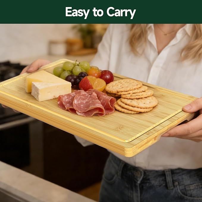 4-Piece Set Bamboo Cutting Board - Image 5
