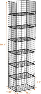 Yociyoga 7-Tier Stackable Closet Organizers and Storage Shelves, Foldable - Image 3