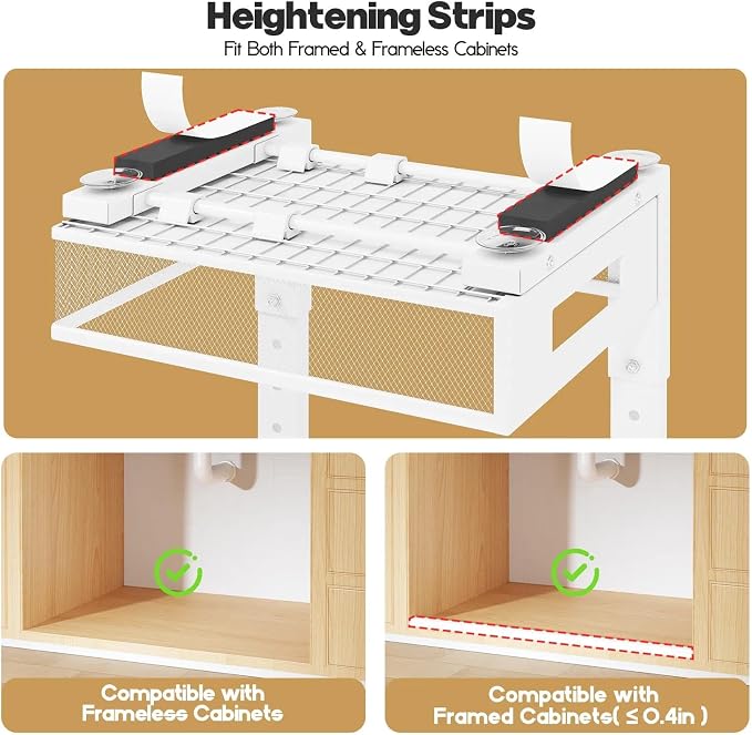 2 Packs 21IN Depth Under Sink Organizer, 2-Tier Pull Out Cabinet Organizer - Image 5