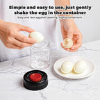 2 in 1 Egg Peeler with Piercer, Hard Boiled Egg Shell Remover Tool with Rotary - Image 5