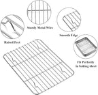 Wildone Baking Sheet with Rack Set, Stainless Steel Cookie Pan baking Tray with - Image 3