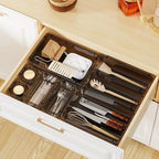 WOWBOX 16 PCS Clear Plastic Drawer Organizer Set, 4 Sizes Desk Drawer - Image 7