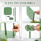 Leinuosen Monstera Leaves Paper Towel Holder Tropical Monstera Wooden Paper - Image 4