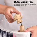 KitchLife Cute Wooden Paper Towel Holder Countertop - Image 4