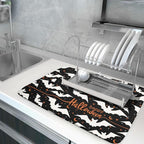 Halloween Drying Mats for Kitchen Counter 18”x24” Happy Halloween Spooky Bat - Image 5