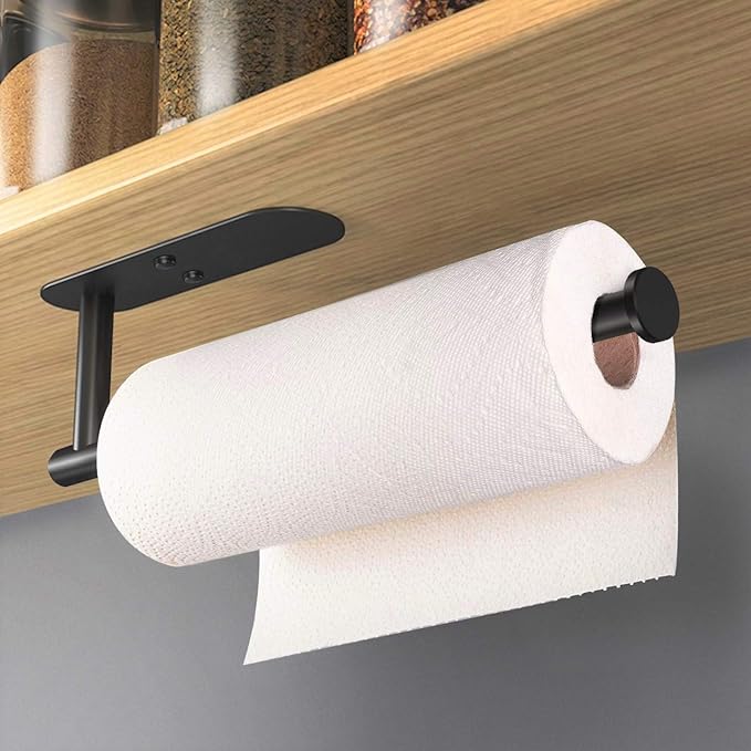 VAEHOLD Adhesive Paper Towel Holder Under Cabinet Wall Mount - Image 2