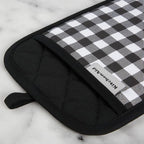 KITCHENAID Gingham Pot Holder 2-Pack Set, Matte Black - Image 3