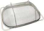 AJIODA Over The Sink Colander, 6 Quarts Stainless Steel Oval Colander - Image 5