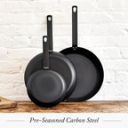 Merten & Storck Pre-Seasoned Carbon Steel 8” Frying Pan Skillet, Use on - Image 4